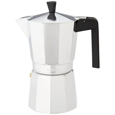 Imagen de Valira Vitro Cafetera, Aluminio, Negro, 9 Tazas