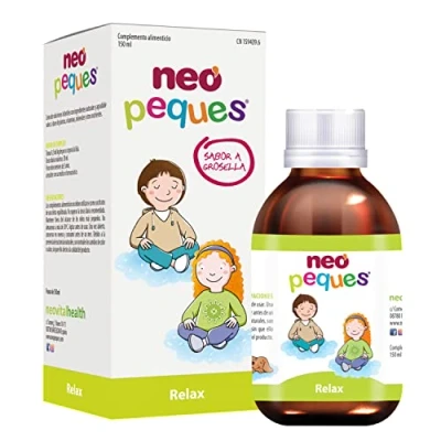 Imagen de NEO PEQUES Jarabe Infantil Relax 150 ml Para Problemas de Sueño e Inquietud en Niños Mejora el Bienestar Digestivo A Base Plantas Naturales y Oligoelementos Sabor Grosella