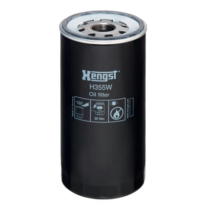 Imagen de HENGST FILTER H355W Filtro de aceite M30x2 enroscable