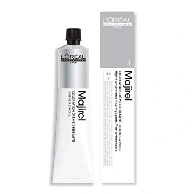 Imagen de L&#039;Oréal Professionnel Majirel, Aromático, Tono 3, 50 ml (Paquete de 1)