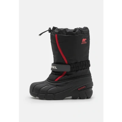 Imagen de Sorel Youth Flurry Unisex Botas para la nieve niños, Talla: 32, Black/bright red Zapatos