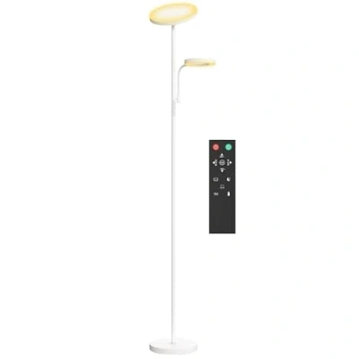 Imagen de Lámpara de pie metal, pc homcom, hogar iluminación