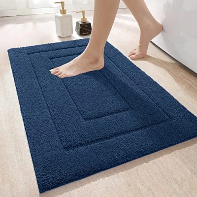Imagen de DEXI Alfombra de baño Antideslizante,Alfombra Microfibra,Alfombrilla Lavable a Máquina,Súper Absorbente,Ultra Suave (50 x 80 cm,Azul Profundo)
