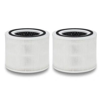 Imagen de Supremery 2 filtros de repuesto compatibles con purificador aire Levoit Core 300S/300 3 en 1 True H13 Hepa, filtro carbón activo alta eficiencia y prefiltro, filtración etapas,