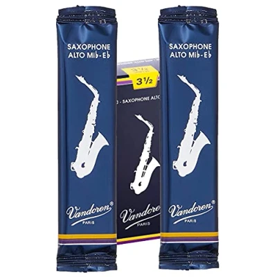 Imagen de CAÑAS LENGUETAS PARA SAXOFON ALTO VANDOREN Nº 3,5 TRADICIONAL (2 UNIDADES) ROCKMUSIC ESPAÑA