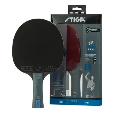 Imagen de STIGA Pala de Tenis Mesa Future 3 Star para Jugadores Ofensivos Mango Cóncavo, Goma ITTF 2.0 mm, Tecnología WRB, Control 54, Giro 70, Velocidad 80