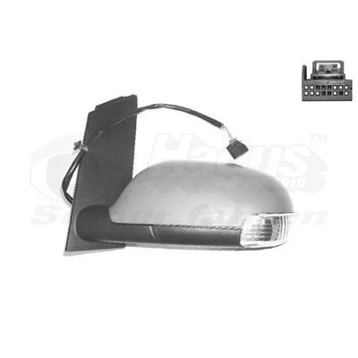 Imagen de espejo retrovisor Van Wezel 5856817 izquierda imprimado completo, asférico, para ajuste elect. espejo, calefactable VOLKSWAGEN: Touran I