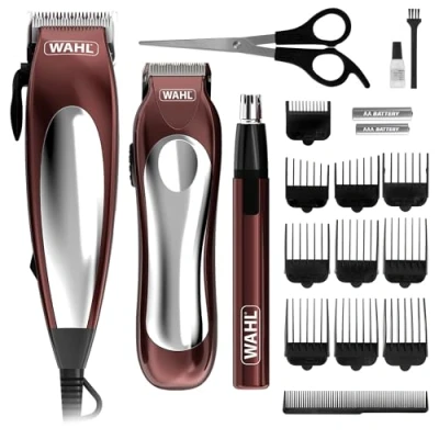 Imagen de Wahl Home Pro Combo 3en1, set de regalo cortapelos, cortapelos para hombre, afeitadora con cable, cortabarbas recortadora barba, recorte personal, cuidado personal masculino