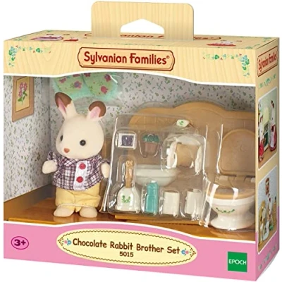 Imagen de Sylvanian Families 05015 Set de baño Coco Conejo Chocolate (EPI)