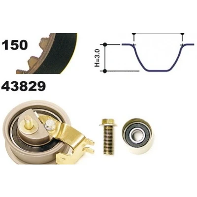 Imagen de MAPCO 23831 Kit de correa distribución 150 SEAT: Leon I Hatchback, Ibiza 2, Alhambra I, AUDI: A6 C5 Berlina, A3 A4 B5 Berlina