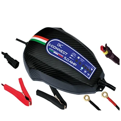 Imagen de BC Battery Controller Connect Cargador/Mantenedor WiFi Inteligente 1 Amp/5 Amp para Baterías de 12 V Plomo/Litio Coche, Moto, Scooter, Barcos, Camiones, Caravanas hasta 160 Ah