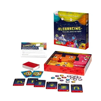 Imagen de Falomir Algoracing Juego de Mesa Educativo Estrategia 2 a 4 Jugadores (Edad 6+)
