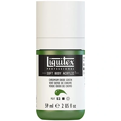 Imagen de Liquitex 1959166 Soft Body Pintura acrílica (59 ml), color verde óxido de cromo