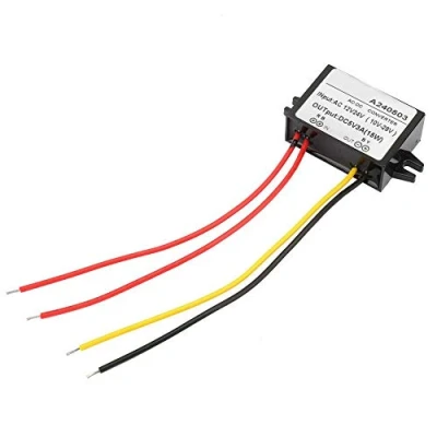 Imagen de 12V / 24V AC DC 5V Buck Convertidor Transformadores de Potencia Módulo Fuente Alimentación Reductor (3A)