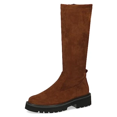 Imagen de CAPRICE 9 25607 41, Botas planas para Mujer, Marrón (Brandy Stretch), 36 EU