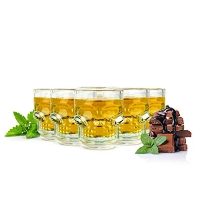 Imagen de Sendez 6 vasos de chupito con diseño calavera 4 cl