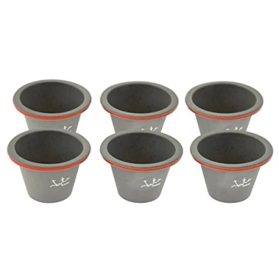 Imagen de Jata Hogar MC67 Set de Moldes Flaneros, Silicona, Gris, 32.5x25x10.5 cm, 6 Unidades