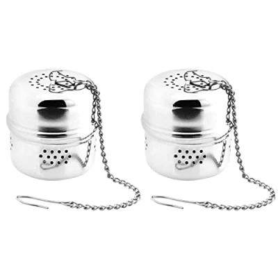Imagen de Westmark 2 huevos de té cilíndricos, Teatime, acero inoxidable, diámetro 4 cm, 157822E3