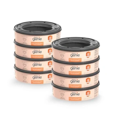 Imagen de Diaper Genie Playtex Clean Bolsas de repuesto para lavandería, ideal cubos pañales, juego regalo registro, paquete 8, 2160 unidades