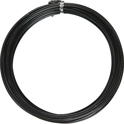Imagen de Alambre de aluminio, grosor 2 mm, negro, redondo, 10 m