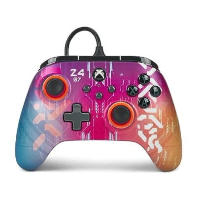 Imagen de Mando alámbrico PowerA Advantage para Xbox Series XS Estilo cibernético