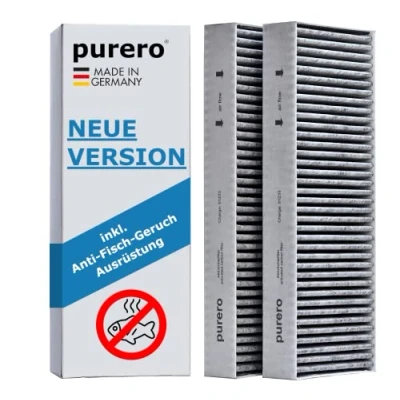 Imagen de purero® Juego de filtros carbón activado adecuado para Bora Basic BAKFS Revestimiento antipeces Filtro activo Fabricado en Alemania