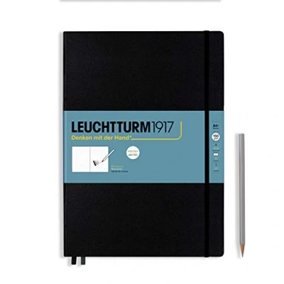 Imagen de LEUCHTTURM1917 362354 Sketchbook Master (A4+), tapas duras, 112 pág. (150 g/m²), Negro