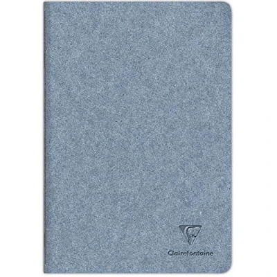 Imagen de Clairefontaine 83515C Un cuaderno de piqué cosido hilo vaqueros y cacao 96 páginas, 21 x 29,7 cm, 90 g, con rayas, tapa papel