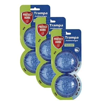 Imagen de Kit 3X Bayer Garden Baythion Trampa Antihormigas En Forma De Gel para Interiores Y Exteriores, Verde Agua