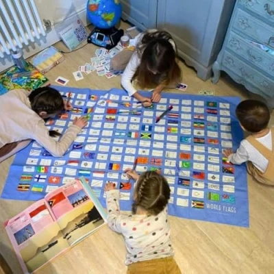Imagen de eatsleepdoodle Color in International World Banderas Mantel and Learn, Around The Party Home Schooling Ideas