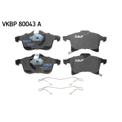 Imagen de SKF VKBP 80043 A Juego de pastillas freno con avisador acústico desgaste accesorios OPEL: Astra H GTC, Hatchback, Corsa E Hatchback