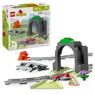 Imagen de LEGO Duplo Mi Ciudad Set de Expansión: Túnel y Vías Ferroviarias, Juegos para Motricidad Fina Ampliar Trenes, Juguetes Montessori Niños Niñas 2 Años o Más, Juguete Educativo 10425