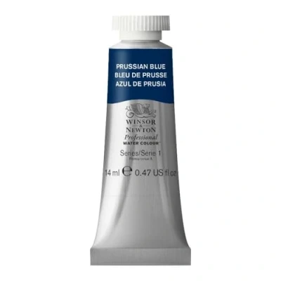 Imagen de Winsor &amp; Newton Acuarela Profesional Pintura De Acuarela, Alta Luminosidad, Resistente a la Luz, Calidad Archivo, Tubo 14 ML, Color Azul Prusia