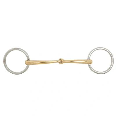Imagen de BR Single Jointed Loose Ring Bradoon Soft Contact 10 mm Ø 50