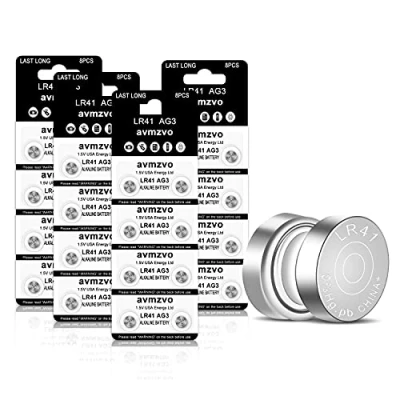 Imagen de LR41 Pilas de Botón AG3 Batería 1.5V Alcalina 32 Piezas (392 / SR41 192)【Garantía 3 Años】 (LR41 32)