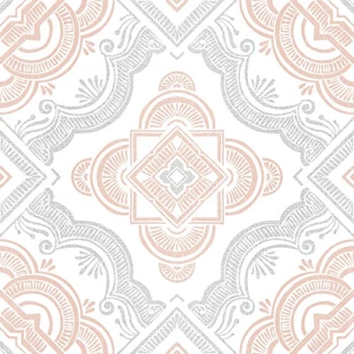 Imagen de FloorPops Cecilia Baldosas adhesivas (30 x 30 cm), color blanco y
