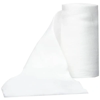 Imagen de Gima, Rollos de gasa 100% algodón, detectables por rayos X, 8 capas, 20 hilos/cm², tamaño 10 cm x 2 m