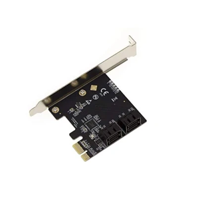 Imagen de Kalea INFORMATIQUE Tarjeta controladora de Disco SATA 4 Puertos en Puerto PCI Express PCIe x1 Compatible con AHCI y UEFI. Chipset ASM1064