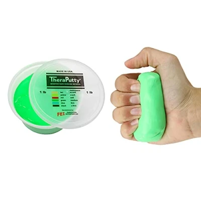 Imagen de CanDo TheraPutty Pasta modelar 450 g Verde/Moderada