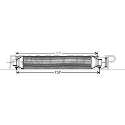 Imagen de PRASCO AA210N004 Intercooler ALFA ROMEO: Giulietta Hatchback, FIAT: Doblo II Furgón / Familiar, Grande Punto Hatchback