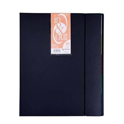 Imagen de Grafoplás 39403010－Carpeta fundas extraibles, tamaño A4, color negro, 30