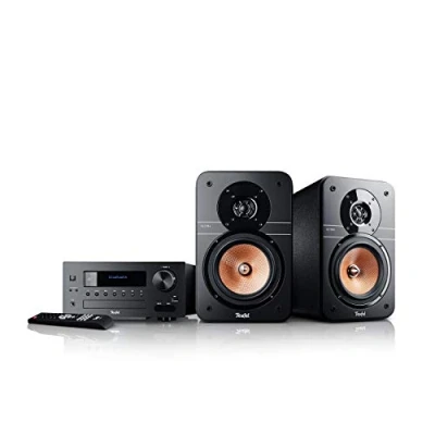Imagen de Teufel Ultima 20 Kombo Sistema Compacto estéreo HiFi, Radio Digital Dab+, Bluetooth con aptX, Streaming de música, Bass Reflex, USB, Reproductor CD Negro