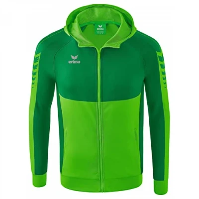 Imagen de ERIMA Hombre Six Wings Chaqueta de entrenamiento con capucha, green, 3XL