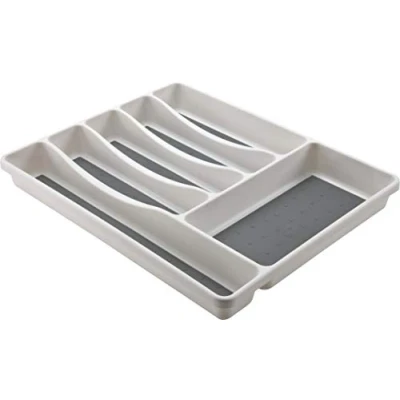 Imagen de Mondex consumo PLS 262 00 Organizador de cubiertos para cajón cocina, con 6 compartimentos, plástico, 42 x 32,7 cm