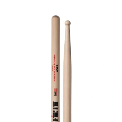 Imagen de Vic FIrth Baquetas de la serie American Sound® AS7A Madera nogal Punta redonda