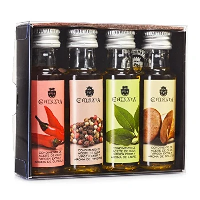 Imagen de Aceite Oliva Virgen Extra ‘4 Condimentos’ (4 x 25 ml) La Chinata
