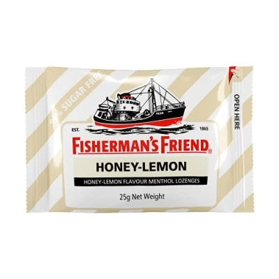 Imagen de Pescadoras de limón y miel sin azúcar Fishermans Friend 25gm x 12