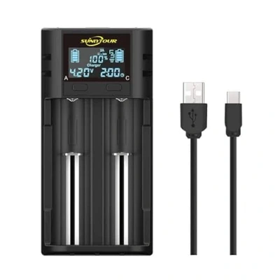 Imagen de Inteligente 21700 18650 Cargador de batería,LCD Batería 21750 20700 22700 26650 26700 16340 (rcr123) 17650 17670 Ni MH/Ni CD AA AAA Recargable