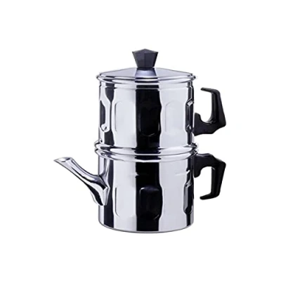 Imagen de ILSA Cafetera Napolitana, aluminio, tazas 1 2, cl 5
