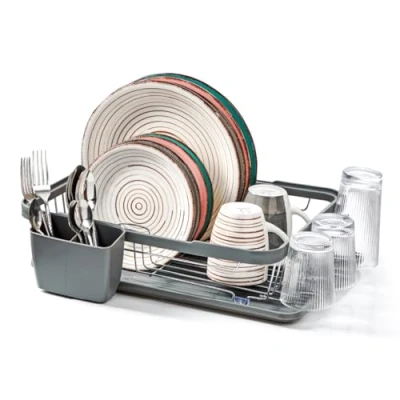 Imagen de Anika 69069 Escurreplatos de Cocina (41 x 32 9,5 cm), Color Gris